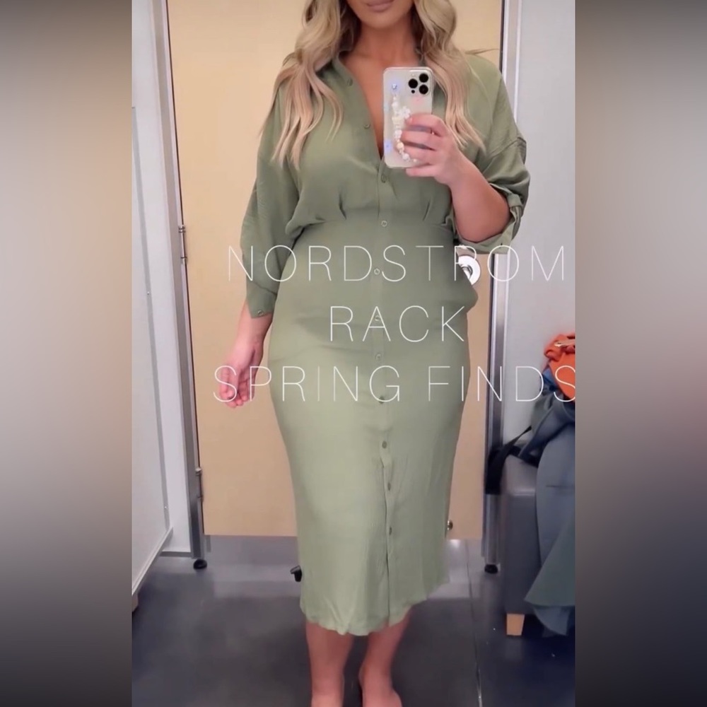 Max studio crinkle dress